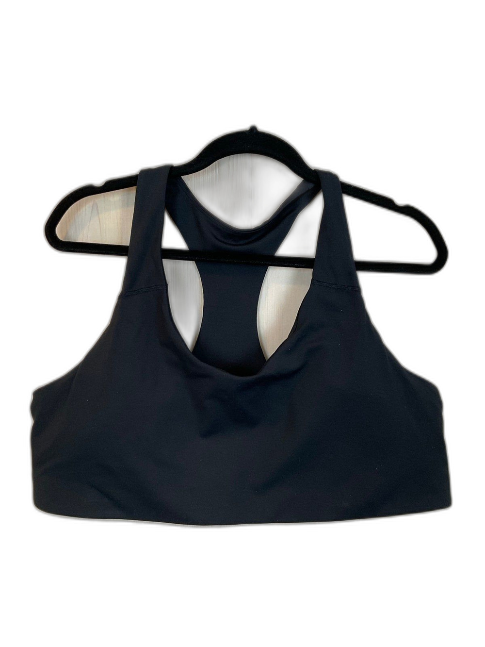 Old Navy Sports Bra Powersoft Go-Dry Medium Support Black Racerback XXL NWT
